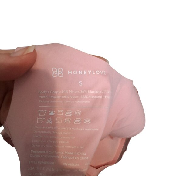 Honeylove crossover bra womens size Small pink convertible - Picture 2 of 3